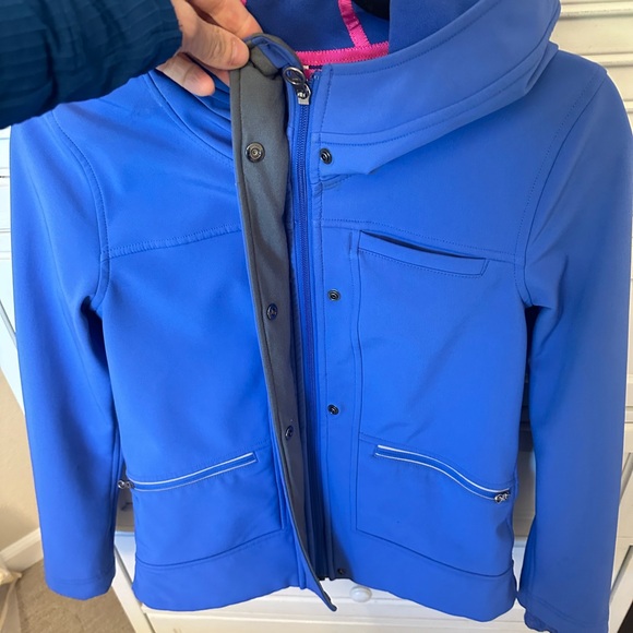 Ivivva by Lululemon Girls Fleece Lined Raincoat Size 12 Barely Worn EUC - Picture 6 of 9